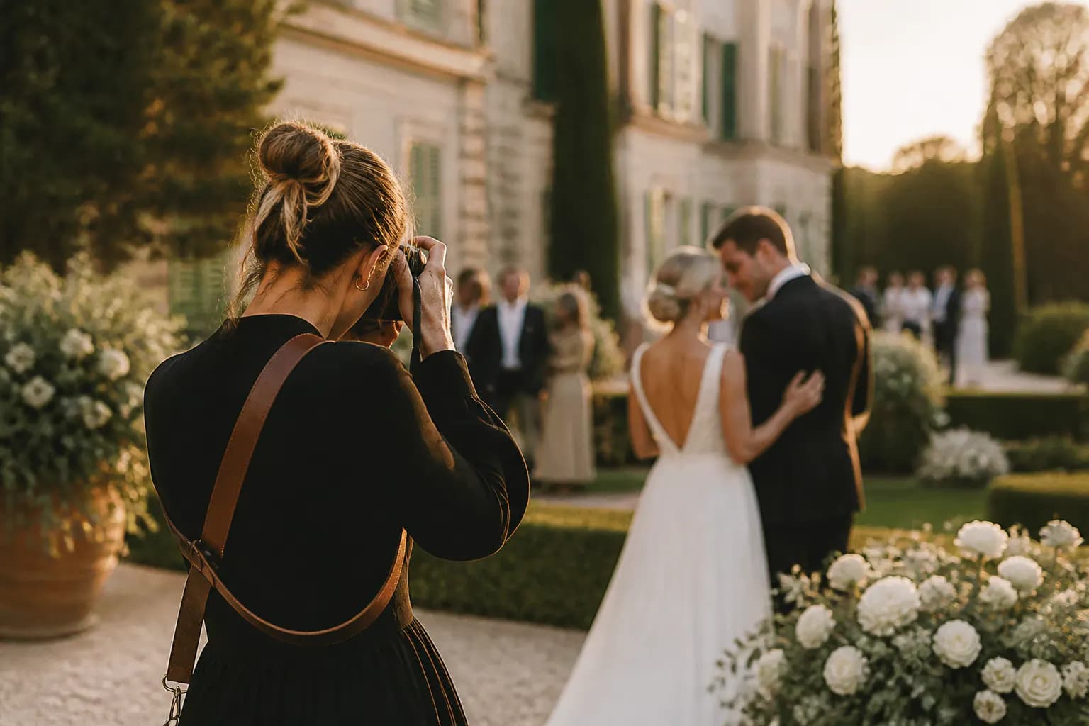 Fotografin begleitet ein Paar persönlich und aufmerksam